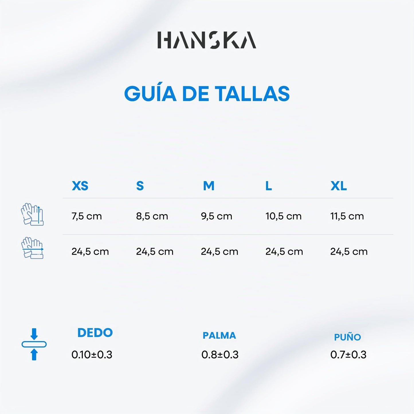 HANSKA Paquete de 100 guantes desechables de nitrilo Azul - Sin polvo - Desechables - Ambidiestros - Base de goma - Apto para uso médico y manipulación de alimentos (100, L)